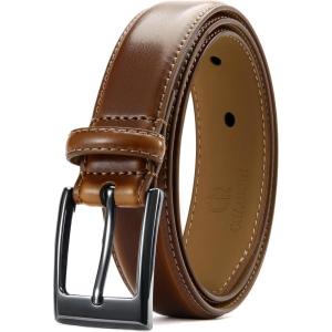 imageCHAOREN Mens Belts Leather Gift for Men  Ideal Match for Mens Dress ShoesCognac