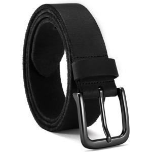 imageCHAOREN Full Grain Leather Belt for Men Work Belts for Men Heavy Duty Daily Wear for Jeans PantsBlack