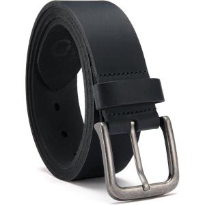 imageCHAOREN Full Grain Leather Belt for Men Work Belts for Men Heavy Duty Daily Wear for Jeans PantsNavy