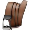 imageCHAOREN Leather Ratchet Belt Men  Mens Belts Casual Accessories for Every Occasion 35mmBrown Tan