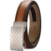 imageCHAOREN Mens Dress Belt  Mens Ratchet Belt Leather 1 14quot for Dress Pant  Micro Adjustable Belts Fit EverywhereTan