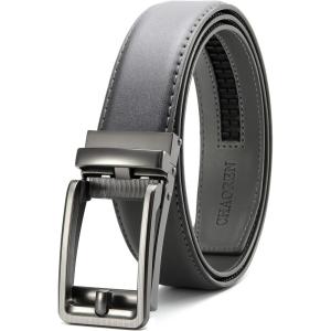 imageCHAOREN Click Belts for Men  Mens Ratchet Belt 1 38quot for Dress Pants  Perfect Companion to Mens OxfordsGrey