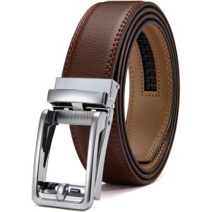 imageCHAOREN Click Belts for Men  Mens Ratchet Belt 1 38quot for Dress Pants  Perfect Companion to Mens OxfordsSilver  Dark Black