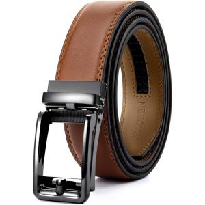 imageCHAOREN Click Belts for Men  Mens Ratchet Belt 1 38quot for Dress Pants  Perfect Companion to Mens OxfordsTan