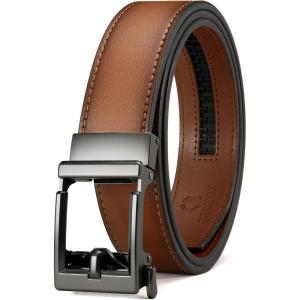 imageCHAOREN Click Belts for Men  Mens Ratchet Belt 1 38quot for Dress Pants  Perfect Companion to Mens OxfordsUmber