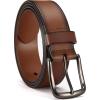 image:imageCHAOREN Full Grain Leather Belt for Men Work Belts for Men Heavy Duty Daily Wear for Jeans PantsCoffee Brown
