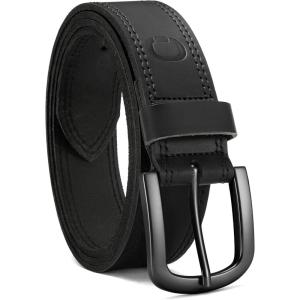 image:imageCHAOREN Full Grain Leather Belt for Men Work Belts for Men Heavy Duty Daily Wear for Jeans PantsVersatile Gun Stitched