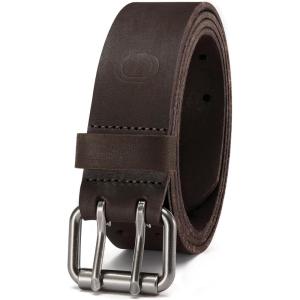 image:imageCHAOREN Work Belts for Men Heavy Duty  15quot Full Grain Leather Belt Casual  Fully Adjustable Double ProngDark Brown
