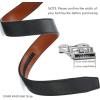 image:imageCHAOREN Ratchet Belt Replacement Strap 1 38 Leather Belt Strap for 40MM Slide Click BuckleMahogany