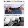 image:imageCHAOREN Mens Belt  Mens Ratchet Belt Leather 1 38 for Dress Pant  Micro Adjustable Belt Fit EverywhereClassic Gun Black