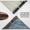 image:imageCHAOREN Reversible Mens Belt 1 Piece  Leather Belt Men for Dress Pants  Single Belt 2 ColorsBlackCognac