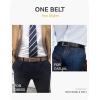 image:imageCHAOREN Reversible Mens Belt 1 Piece  Leather Belt Men for Dress Pants  Single Belt 2 ColorsBlackCognac