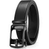 image:imageCHAOREN Mens Belt Leather Ratchet Belt  Customizable Fit Effortless Style 35mmHollow  All Black