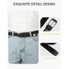 image:imageCHAOREN Mens Stretch Belt  1 38 Elastic Braided Golf Belt for Men  Stretchy Web Fit Summer Casual JeansGun Metal  Brown