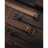 image:imageCHAOREN Boys Belt  1 18 Kids Leather Belt Handmade Full Grain Leather  Ideal for Dress and Casual WearBlack