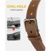 image:imageCHAOREN Boys Belt  1 18 Kids Leather Belt Handmade Full Grain Leather  Ideal for Dress and Casual WearBlack