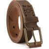 image:imageCHAOREN Boys Belt  1 18 Kids Leather Belt Handmade Full Grain Leather  Ideal for Dress and Casual WearBrown
