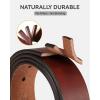 image:imageCHAOREN 15 Mens Belts Leather  Italian Full Grain Leather Belts  Ideal for Casul Jeans amp Work WearCognac