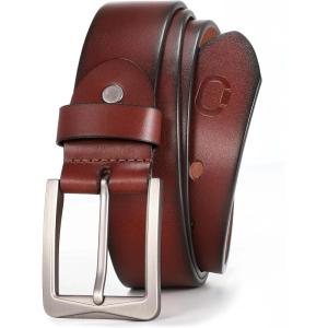 image:imageCHAOREN 15 Mens Belts Leather  Italian Full Grain Leather Belts  Ideal for Casul Jeans amp Work WearBrown