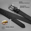 image:imageCHAOREN Full Grain Leather Belt for Men Work Belts for Men Heavy Duty Daily Wear for Jeans PantsRaven
