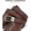 image:imageCHAOREN Reversible Belt Men 1 Piece  125 Leather Dress Belt  Trim to Fit for Elegant StyleBlackBrown