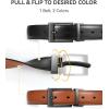 image:imageCHAOREN Reversible Belt Men 1 Piece  125 Leather Dress Belt  Trim to Fit for Elegant StyleBlackTan