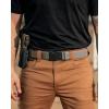 image:imageCHAOREN Stretch Tactical Belt Men  15 Nylon Work Belt for Military EDC  Quick Release for Utility EMT HikingKhaki