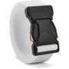 image:imageCHAOREN Stretch Tactical Belt Men  15 Nylon Work Belt for Military EDC  Quick Release for Utility EMT HikingWhite