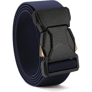 image:imageCHAOREN Stretch Tactical Belt Men  15 Nylon Work Belt for Military EDC  Quick Release for Utility EMT HikingNavy