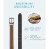 image:imageCHAOREN Mens Reversible Casual Belt  2in1 Brown Belt 1 12 Width for Jeans  Effortless Rotating Buckle