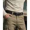 image:imageCHAOREN Tactical Belt Men  15 Stretch Belt for Work  Quick Release for Military Casual Jeans EDC HikingCarbon Fiber  Black