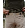 image:imageCHAOREN Tactical Belt Men  15 Stretch Belt for Work  Quick Release for Military Casual Jeans EDC HikingKhaki