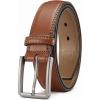 image:imageCHAOREN Mens Belt Leather  1 38 Dress Belts for Men  Considerate Gift for Work Business Casual JeansTan