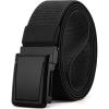 image:imageCHAOREN Tactical Belt Men  15 Stretch Belt for Work  Quick Release for Military Casual Jeans EDC HikingFrosted Matte  Black