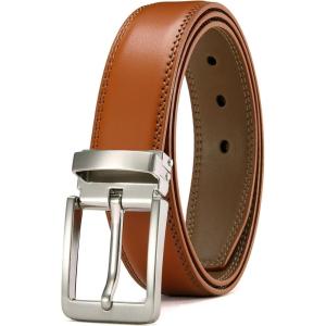 image:imageCHAOREN Mens Belt Leather  1 38 Dress Belts for Men  Considerate Gift for Work Business Casual JeansTan 32mm
