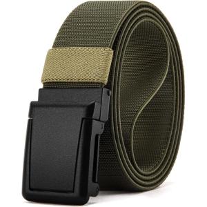 image:imageCHAOREN Tactical Belt Men  15 Stretch Belt for Work  Quick Release for Military Casual Jeans EDC HikingFrosted Matte  Army Green