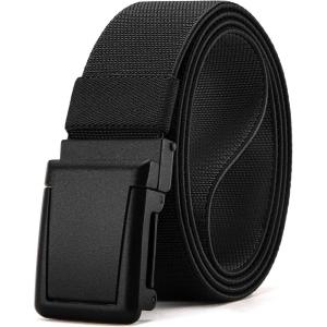 image:imageCHAOREN Tactical Belt Men  15 Stretch Belt for Work  Quick Release for Military Casual Jeans EDC HikingFrosted Matte  Black