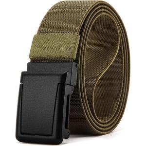 image:imageCHAOREN Tactical Belt Men  15 Stretch Belt for Work  Quick Release for Military Casual Jeans EDC HikingFrosted Matte  Olive Drab