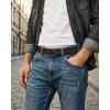 image:imageCHAOREN Ratchet Belts for Men  15 Mens Belt Genuine Leather for Causual Jeans  Customizable StyleVersatile FitFull Grain Black