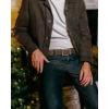image:imageCHAOREN Ratchet Belts for Men  15 Mens Belt Genuine Leather for Causual Jeans  Customizable StyleVersatile FitFull Grain Brown