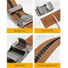 image:imageCHAOREN Ratchet Belts for Men  15 Mens Belt Genuine Leather for Causual Jeans  Customizable StyleVersatile FitGrey