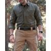 image:imageCHAOREN Tactical Belt Men  15 Stretch Work Belt with Quick Release Zinc Alloy Buckle for Military Casual Jeans HikingBlack Crosshatch  Black