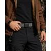 image:imageCHAOREN Tactical Belt Men  15 Stretch Work Belt with Quick Release Zinc Alloy Buckle for Military Casual Jeans HikingFrosted Matte  Grey