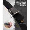 image:imageCHAOREN Tactical Belt Men  15 Stretch Work Belt with Quick Release Zinc Alloy Buckle for Military Casual Jeans HikingGun  Black