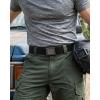 image:imageCHAOREN Tactical Belt Men  15 Stretch Work Belt with Quick Release Zinc Alloy Buckle for Military Casual Jeans HikingGun Crosshatch  Black