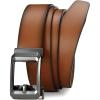 image:imageCHAOREN Ratchet Belts for Men  15 Mens Belt Genuine Leather for Causual Jeans  Customizable StyleVersatile FitGenuine Leather Brown