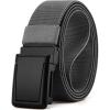 image:imageCHAOREN Tactical Belt Men  15 Stretch Work Belt with Quick Release Zinc Alloy Buckle for Military Casual Jeans HikingFrosted Matte  Grey