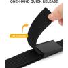 image:imageCHAOREN Mens Belt  15 Nylon Webbing Belt with Quick Release Buckle  Adjustable Fit for Casual Work amp Military  One SizeBrushed Navy  White  Grey