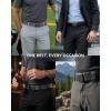image:imageCHAOREN Mens Ratchet Belt  15 Stretch Nylon Belts for Casual Work Golf  Adjustable Fit for Everyday ComfortCarbon Fiber  Brown