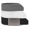 image:imageCHAOREN Mens Belt  15 Nylon Webbing Belt with Quick Release Buckle  Adjustable Fit for Casual Work amp Military  One SizeBlack  White  Grey